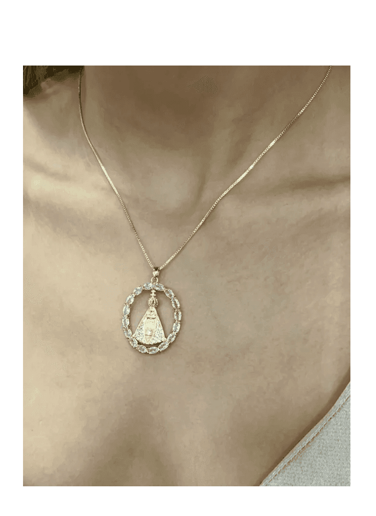CORDÃO NOSSA SENHORA CRISTAL